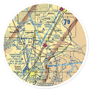Rigby Jefferson County Airport (U56) VFR Sectional Sticker (30 mile)