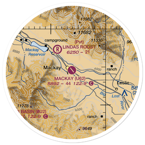 Mackay Airport (U62) VFR Sectional Sticker (20 mile)