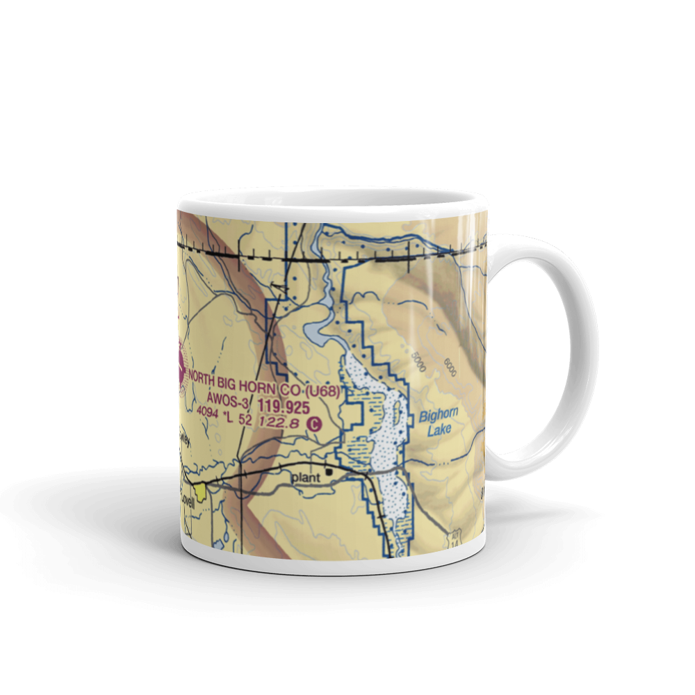 North Big Horn County Airport (U68) VFR Sectional  Mug 