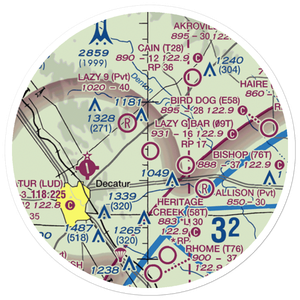 Lazy G Bar Ranch Airport (09T) VFR Sectional Sticker (20 mile)