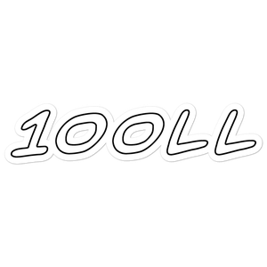 100LL Sticker