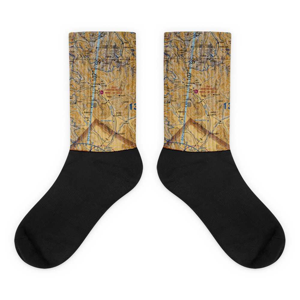 Crested Butte Airpark (CSE) VFR Sectional Socks 
