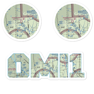 Sugar Springs Airpark (5M6) VFR Sectional Sticker Pack