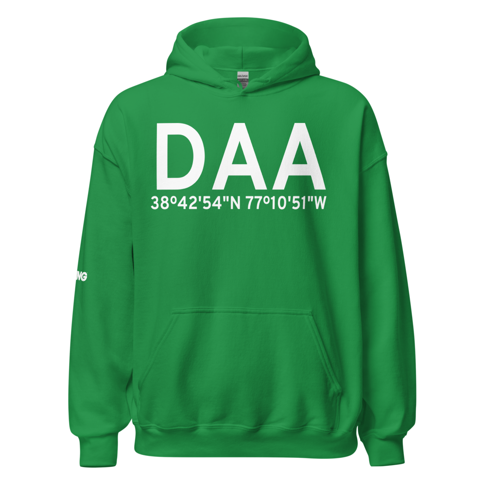 Fort Belvoir (KDAA) Airport Hoodie Sweatshirt 