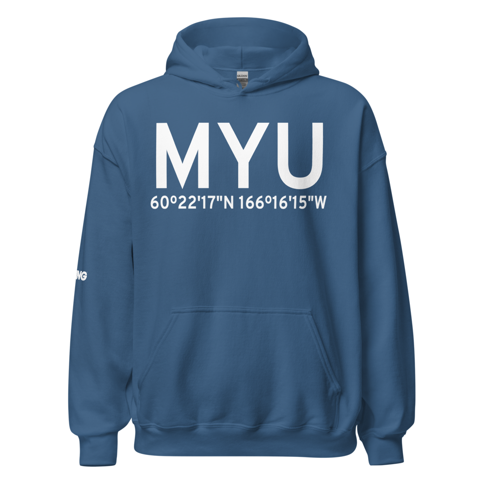 Mekoryuk (PAMY) Airport Hoodie Sweatshirt 