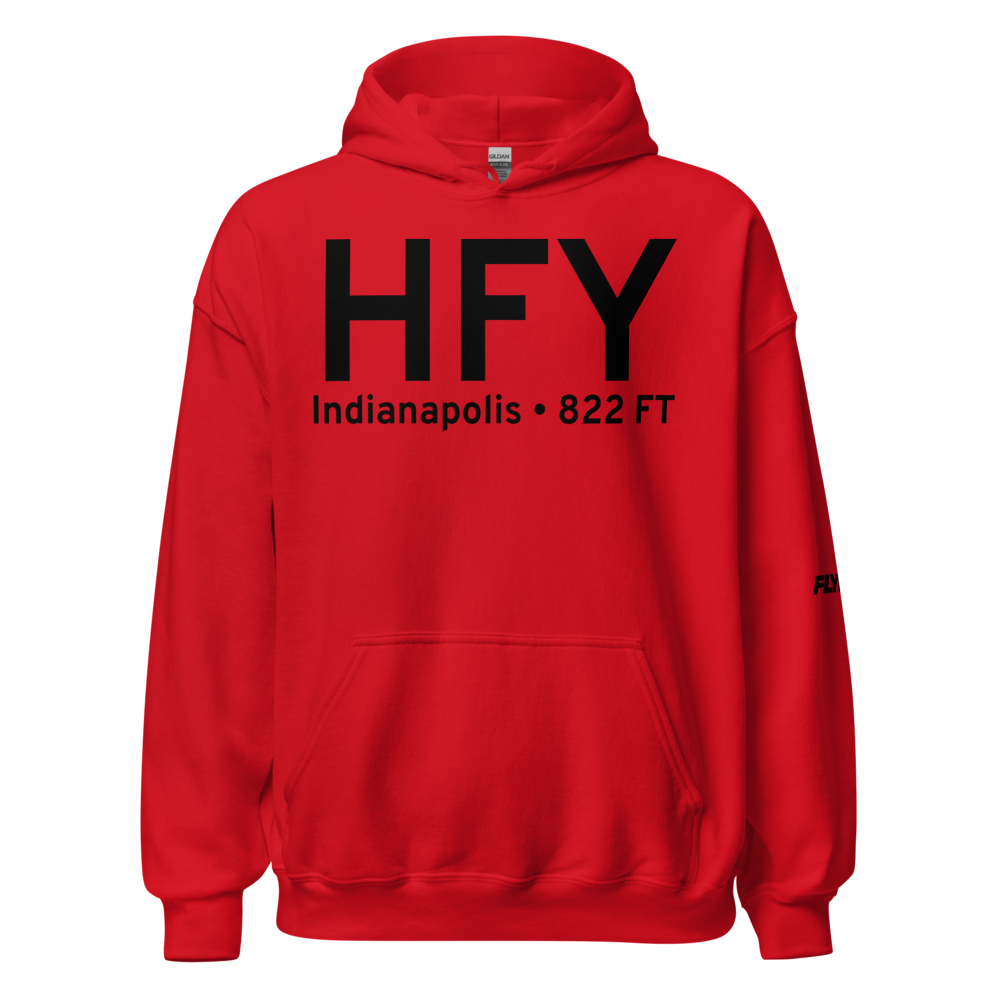 Indianapolis (KHFY) Airport Hoodie Sweatshirt 