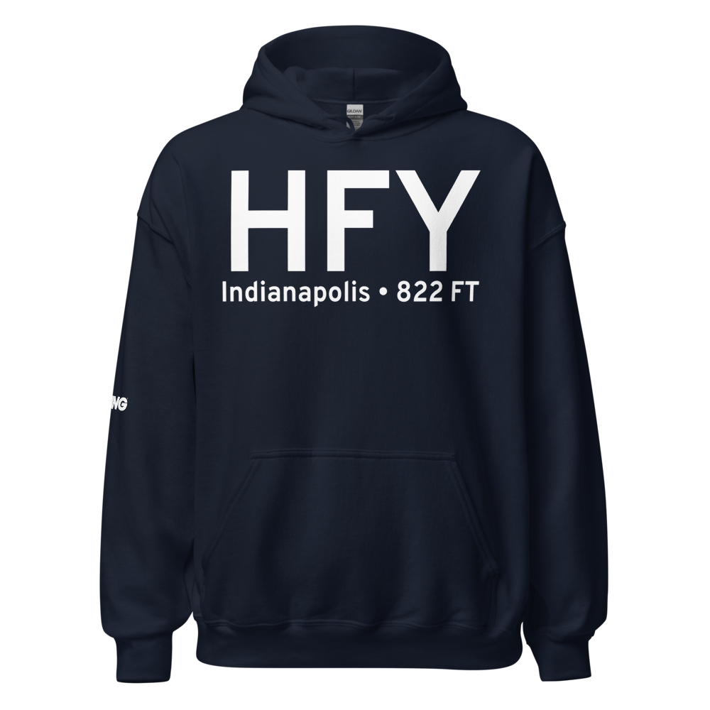 Indianapolis (KHFY) Airport Hoodie Sweatshirt 