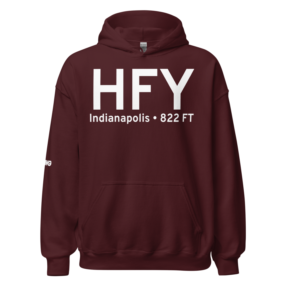 Indianapolis (KHFY) Airport Hoodie Sweatshirt 