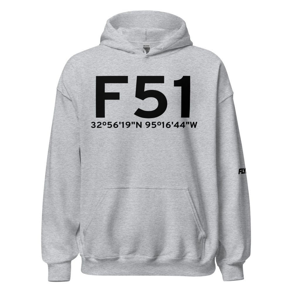 Winnsboro (KF51) Airport Hoodie Sweatshirt 