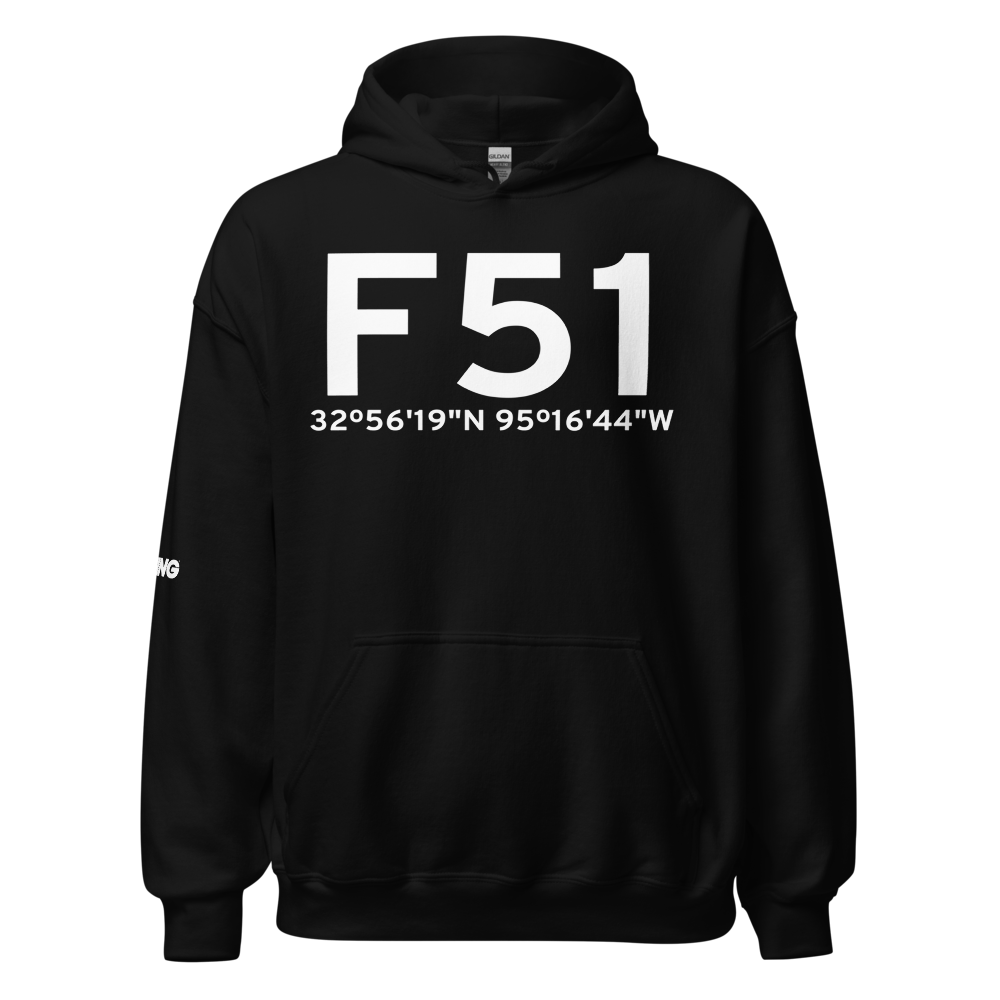 Winnsboro (KF51) Airport Hoodie Sweatshirt 