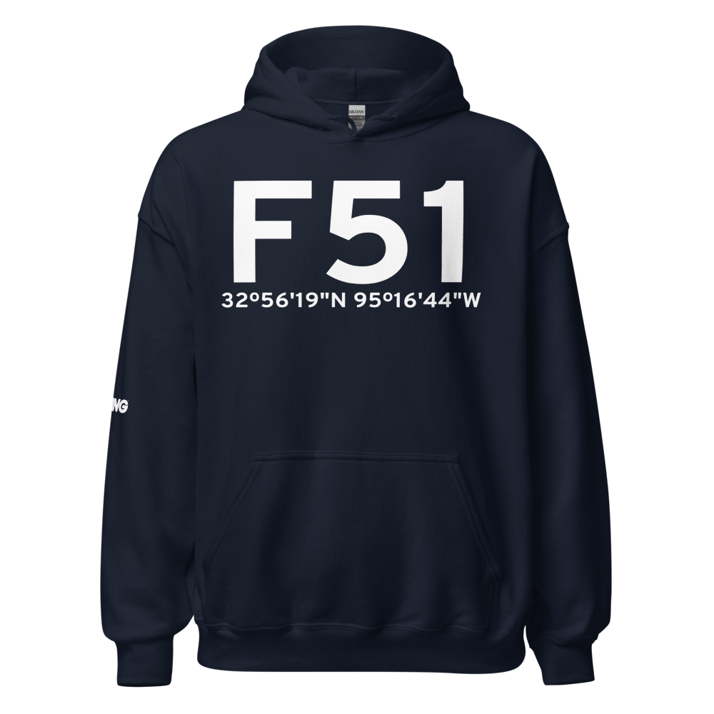 Winnsboro (KF51) Airport Hoodie Sweatshirt 