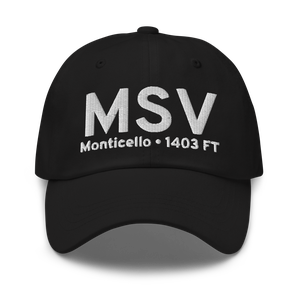 Monticello (KMSV) Airport Hat