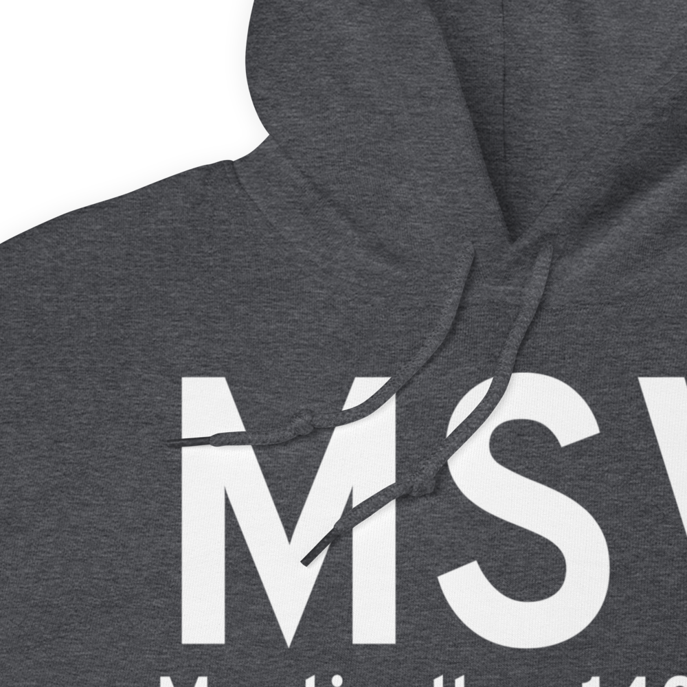 Monticello (KMSV) Airport Hoodie Sweatshirt 