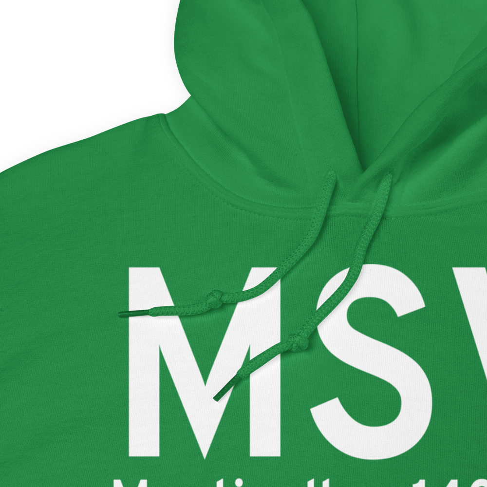 Monticello (KMSV) Airport Hoodie Sweatshirt 
