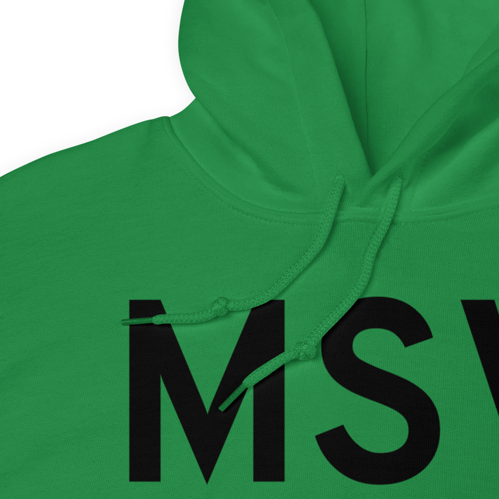 Monticello (KMSV) Airport Hoodie Sweatshirt 