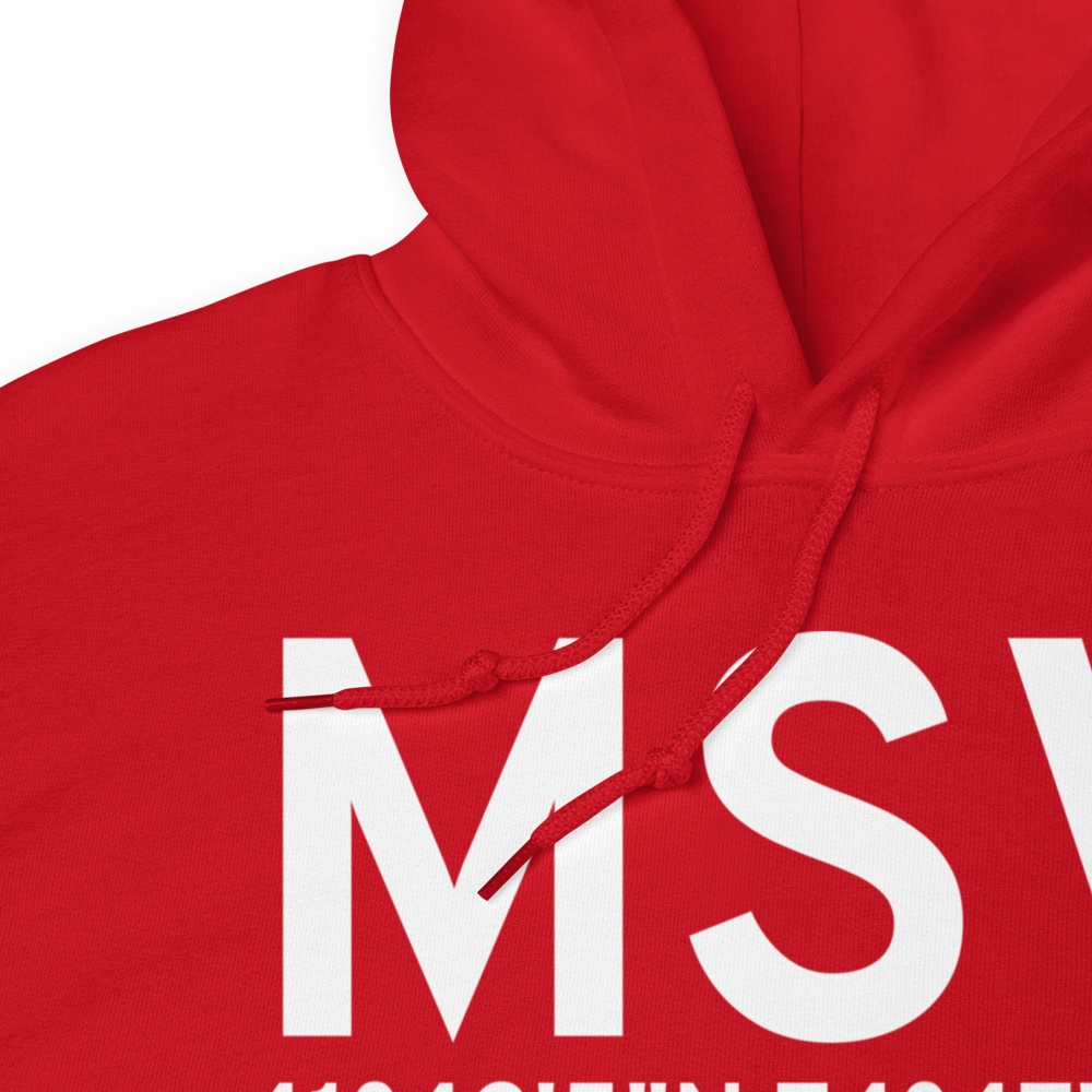 Monticello (KMSV) Airport Hoodie Sweatshirt 