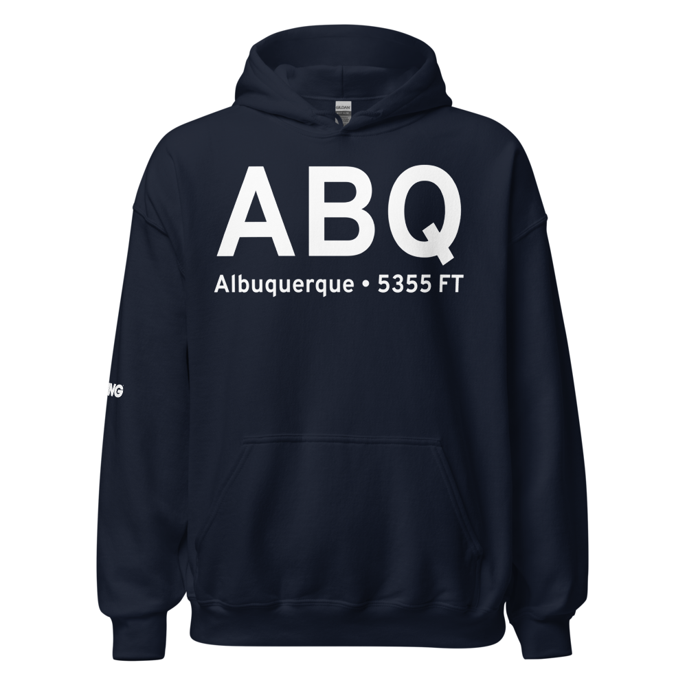 Albuquerque (KABQ) Airport Hoodie Sweatshirt 