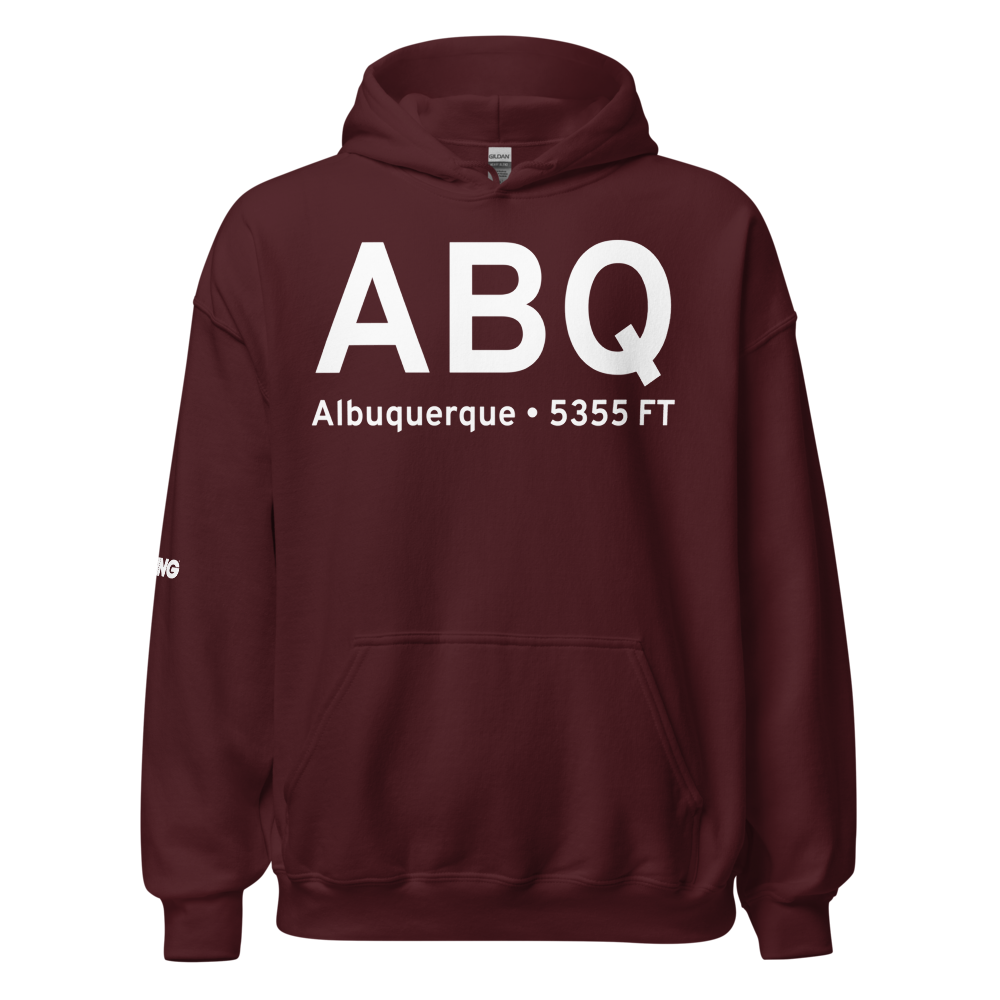 Albuquerque (KABQ) Airport Hoodie Sweatshirt 
