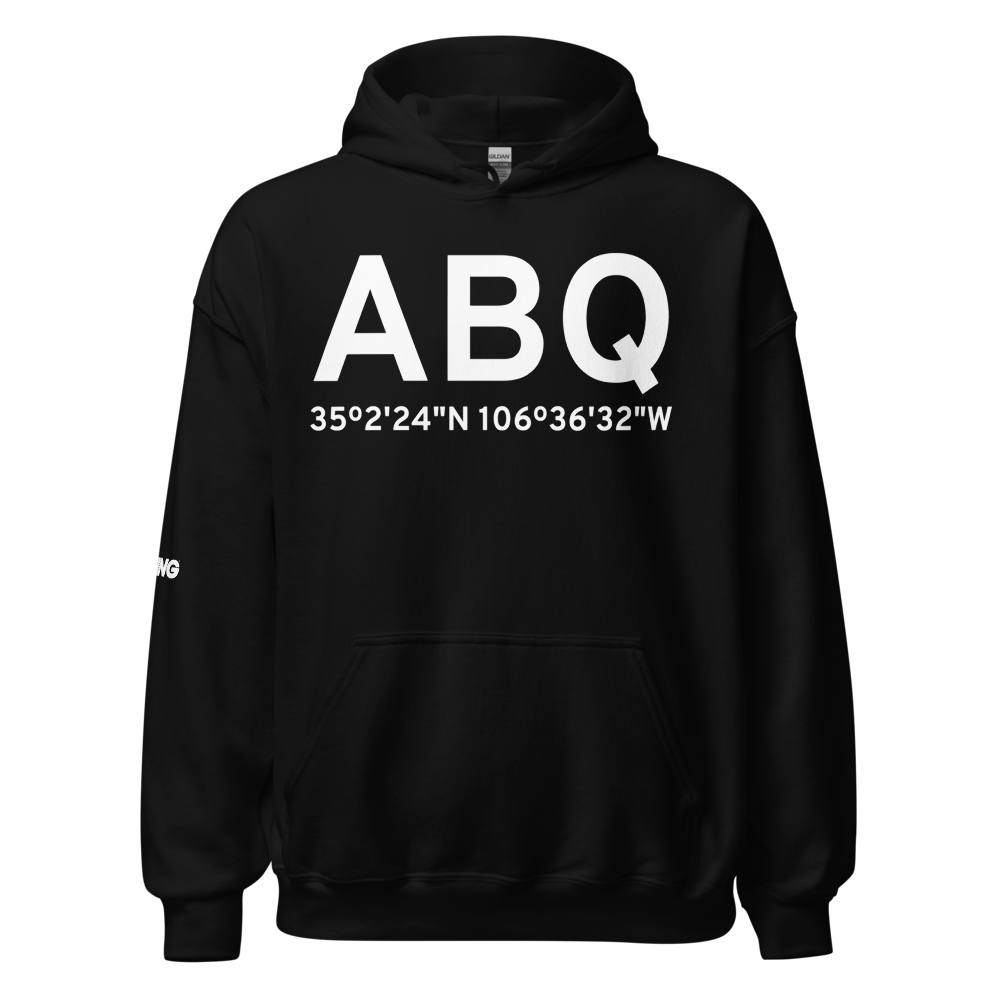 Albuquerque (KABQ) Airport Hoodie Sweatshirt 