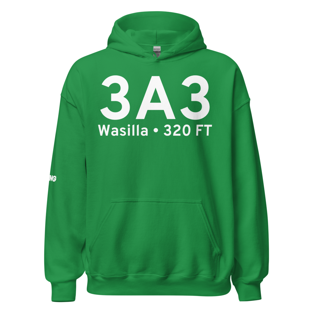 Wasilla (3A3) Airport Hoodie Sweatshirt 