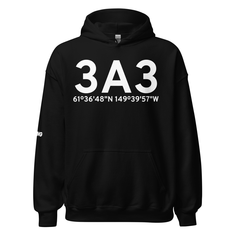 Wasilla (3A3) Airport Hoodie Sweatshirt 
