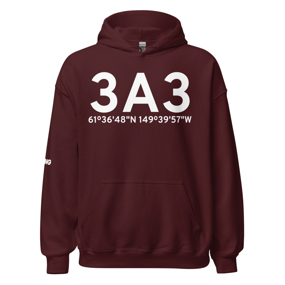 Wasilla (3A3) Airport Hoodie Sweatshirt 