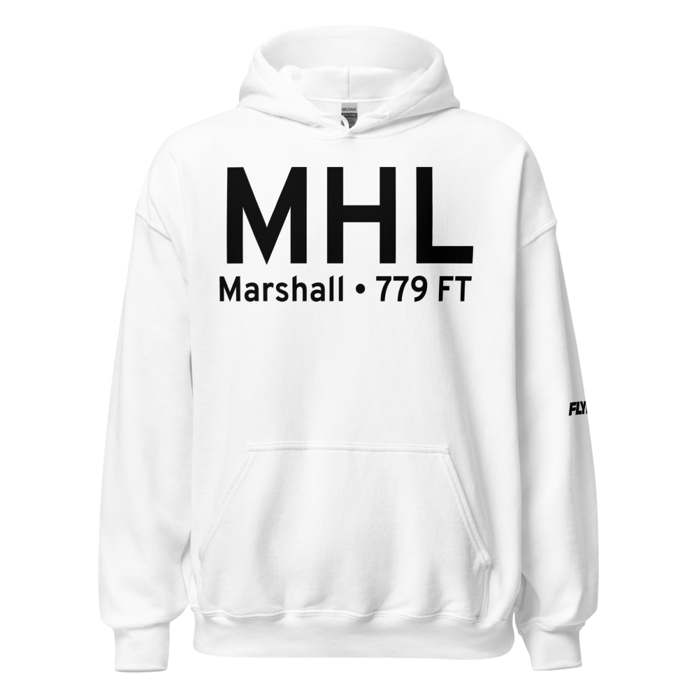 Marshall (KMHL) Airport Hoodie Sweatshirt 