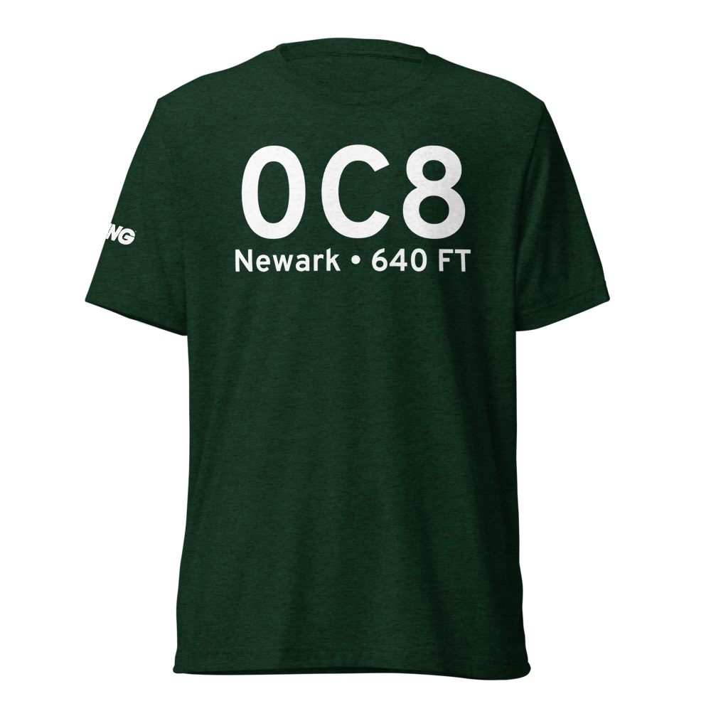 Newark (0C8) Airport Tri-blend T-Shirt 