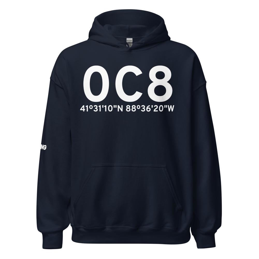 Newark (0C8) Airport Hoodie Sweatshirt 