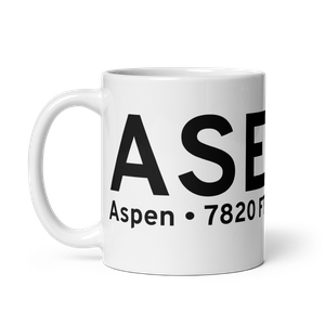 Aspen (KASE) Airport Mug