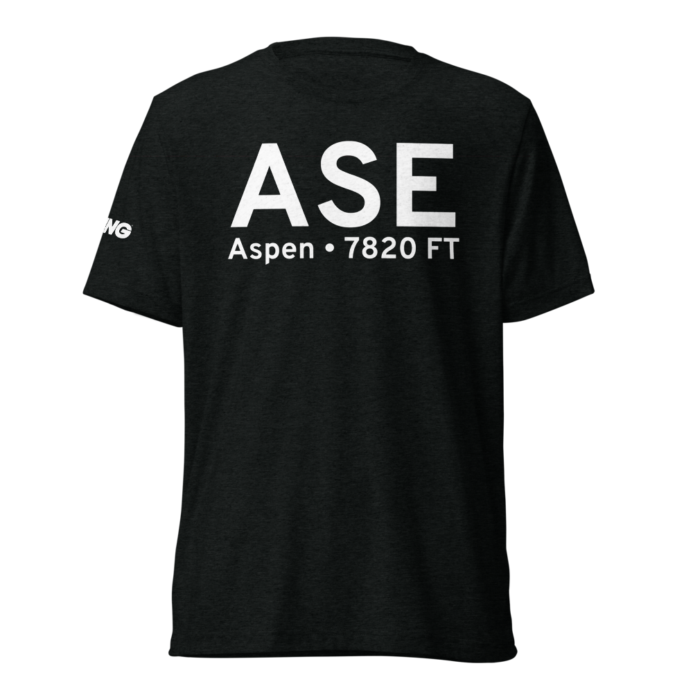 Aspen (KASE) Airport Tri-blend T-Shirt 