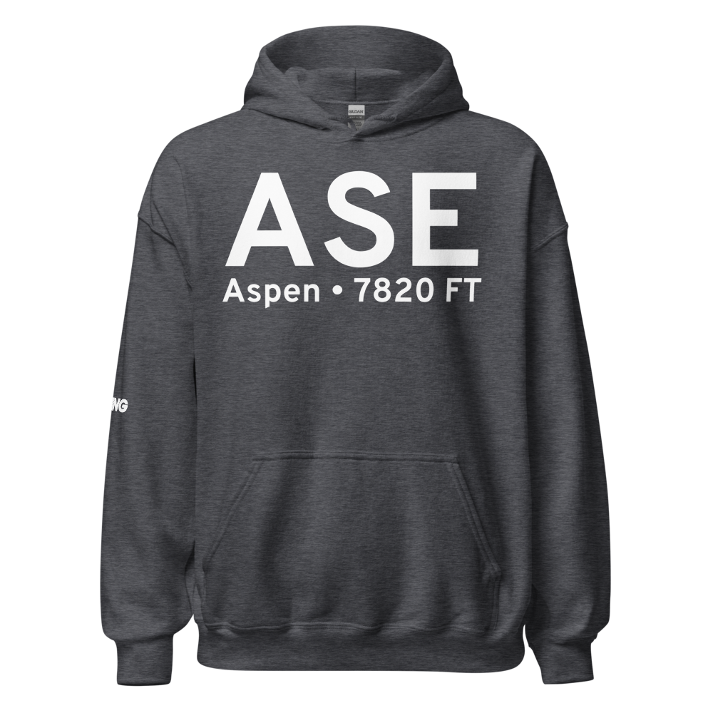 Aspen (KASE) Airport Hoodie Sweatshirt 