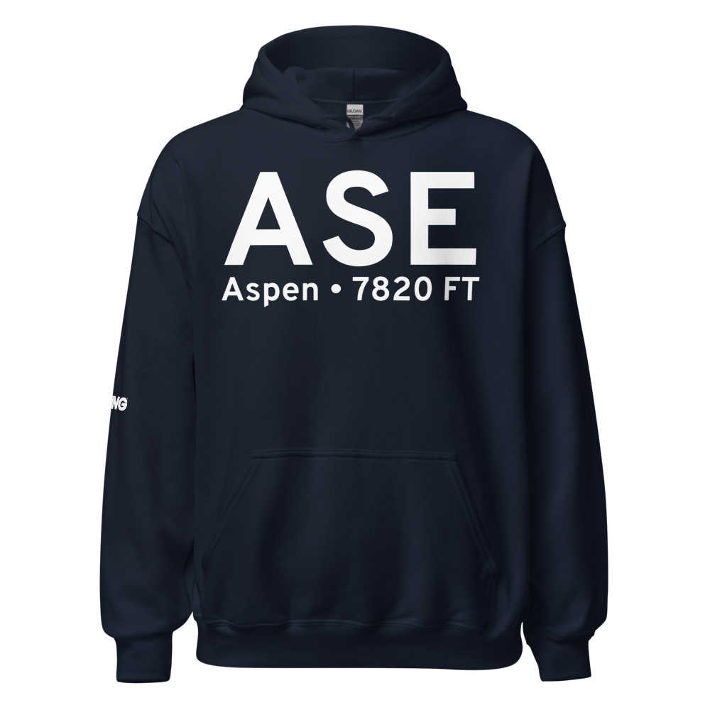 Aspen (KASE) Airport Hoodie Sweatshirt 