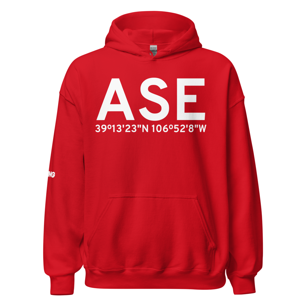 Aspen (KASE) Airport Hoodie Sweatshirt 
