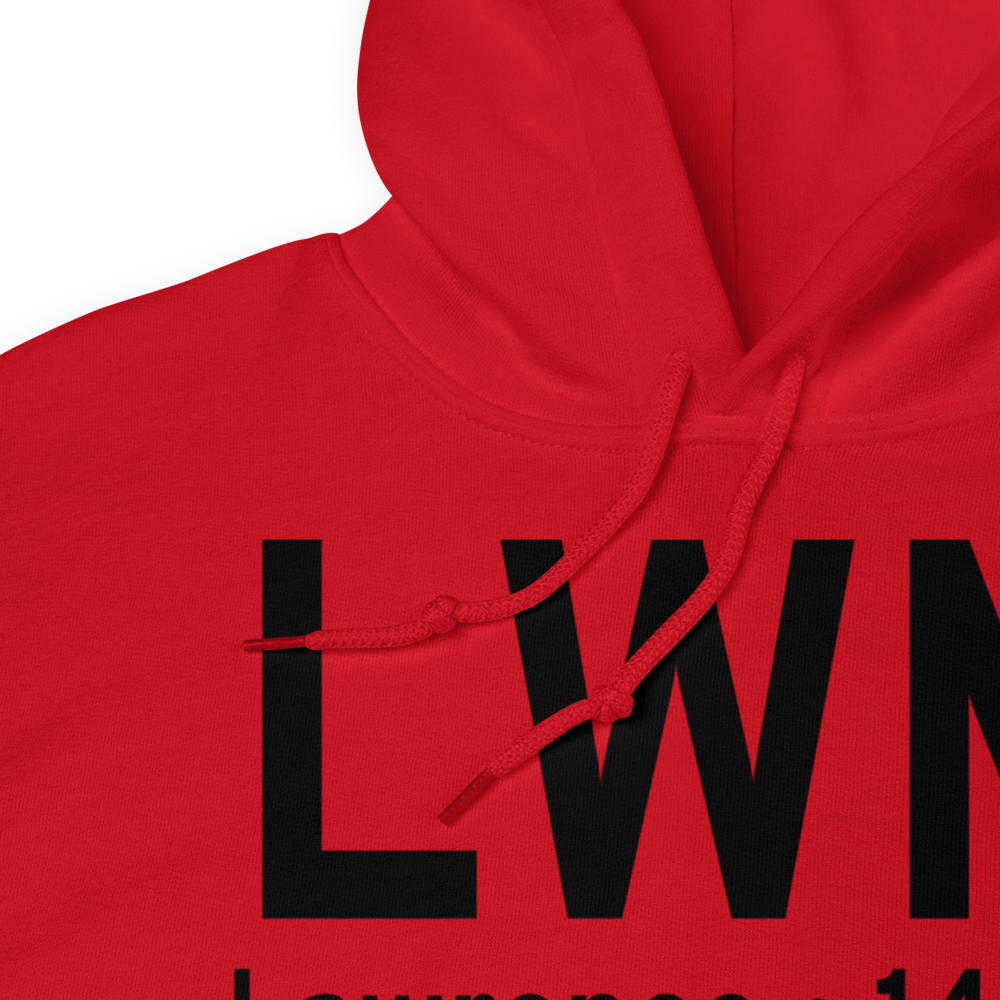 Lawrence (KLWM) Airport Hoodie Sweatshirt 