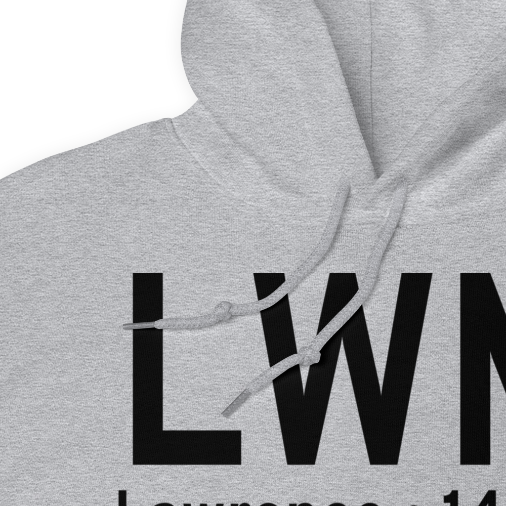 Lawrence (KLWM) Airport Hoodie Sweatshirt 