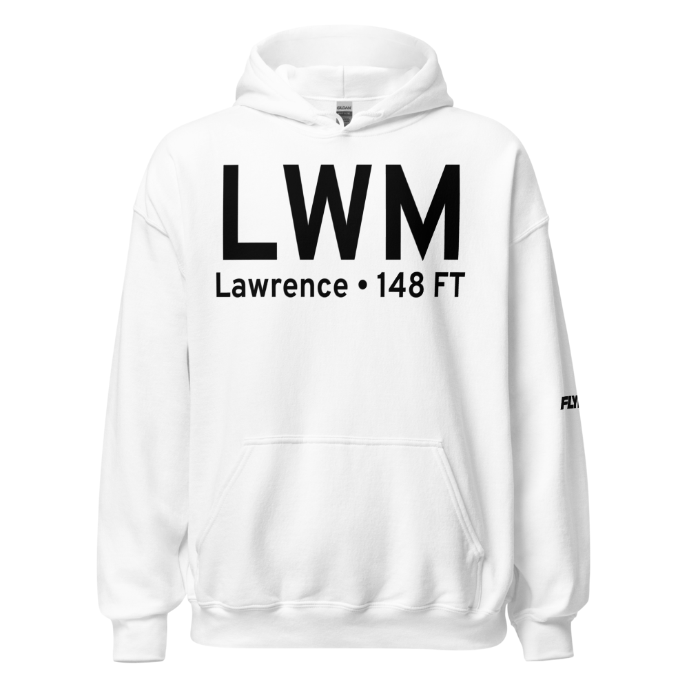 Lawrence (KLWM) Airport Hoodie Sweatshirt 