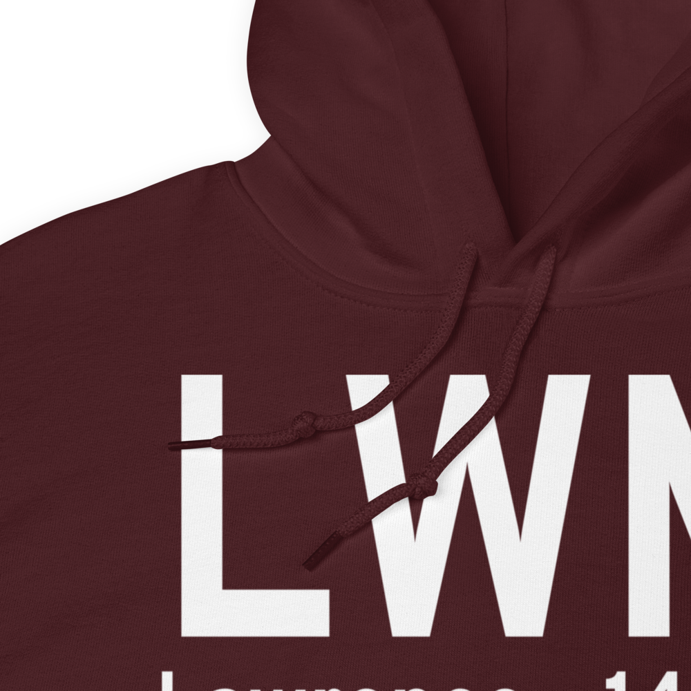 Lawrence (KLWM) Airport Hoodie Sweatshirt 