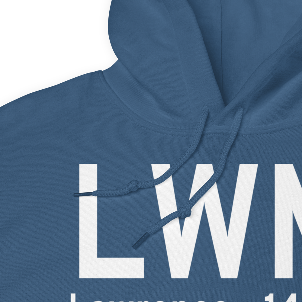 Lawrence (KLWM) Airport Hoodie Sweatshirt 