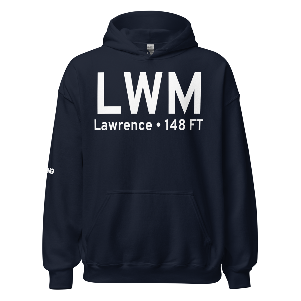 Lawrence (KLWM) Airport Hoodie Sweatshirt 
