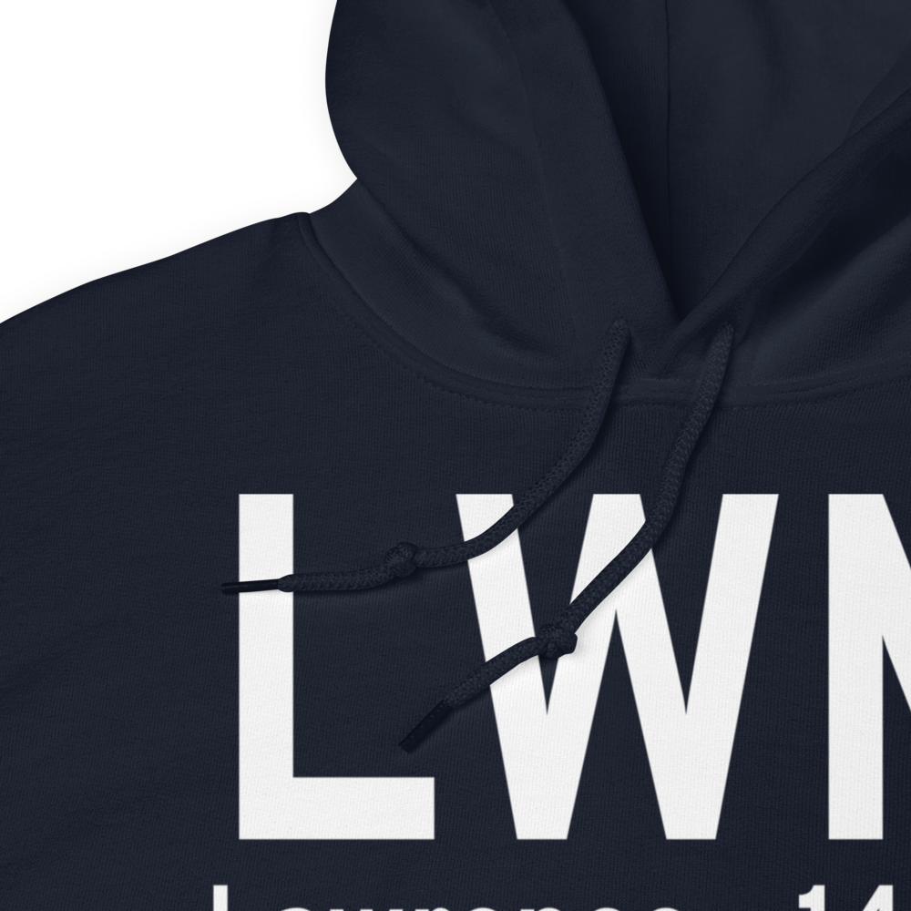 Lawrence (KLWM) Airport Hoodie Sweatshirt 