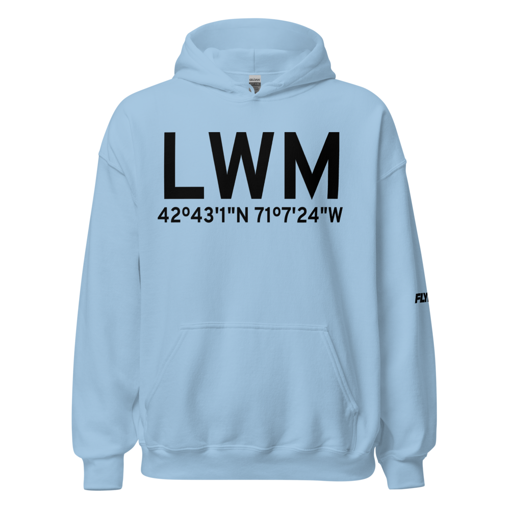 Lawrence (KLWM) Airport Hoodie Sweatshirt 