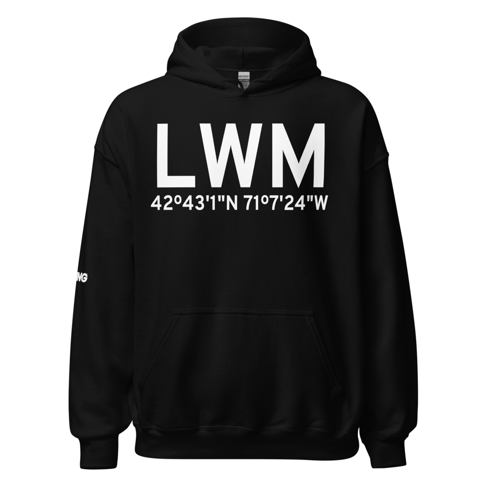 Lawrence (KLWM) Airport Hoodie Sweatshirt 
