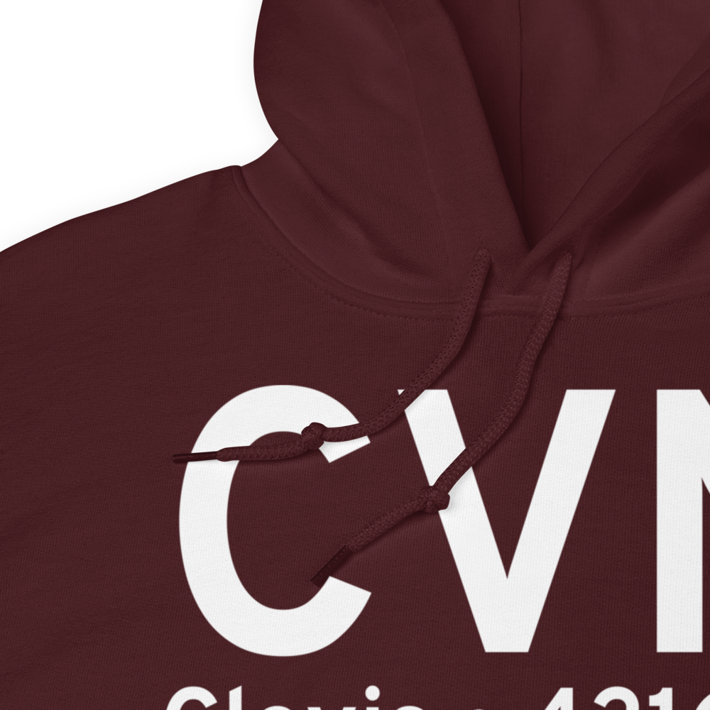 Clovis (KCVN) Airport Hoodie Sweatshirt 