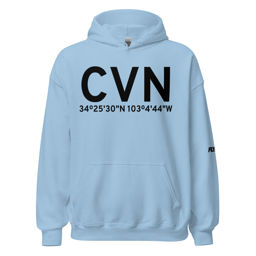 Clovis (KCVN) Airport Hoodie Sweatshirt 