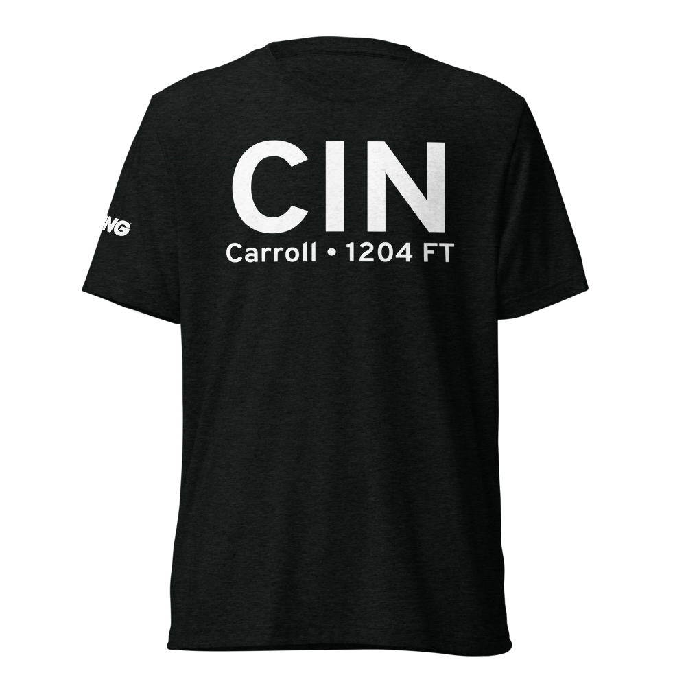 Carroll (KCIN) Airport Tri-blend T-Shirt 