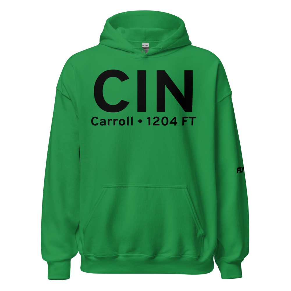 Carroll (KCIN) Airport Hoodie Sweatshirt 