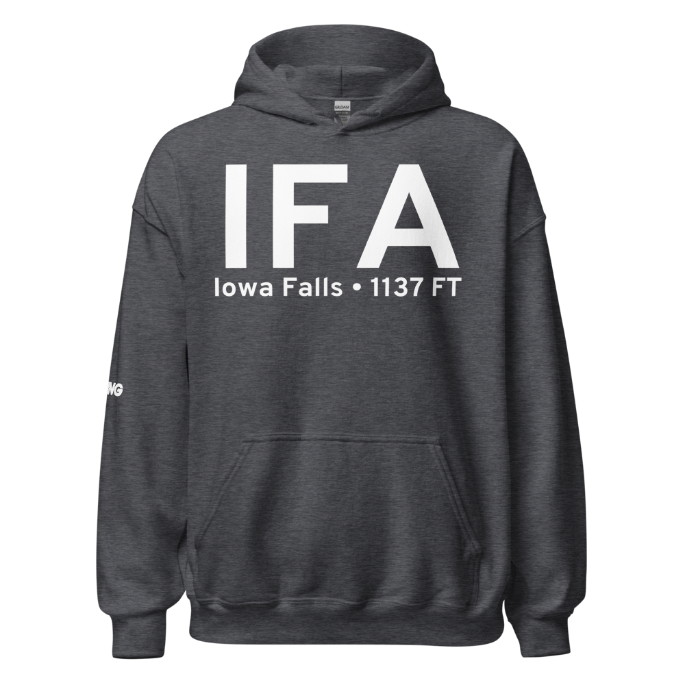 Iowa Falls (KIFA) Airport Hoodie Sweatshirt 