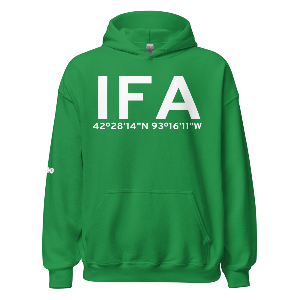 Iowa Falls (KIFA) Airport Hoodie Sweatshirt 