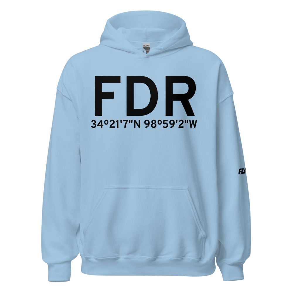 Frederick (KFDR) Airport Hoodie Sweatshirt 